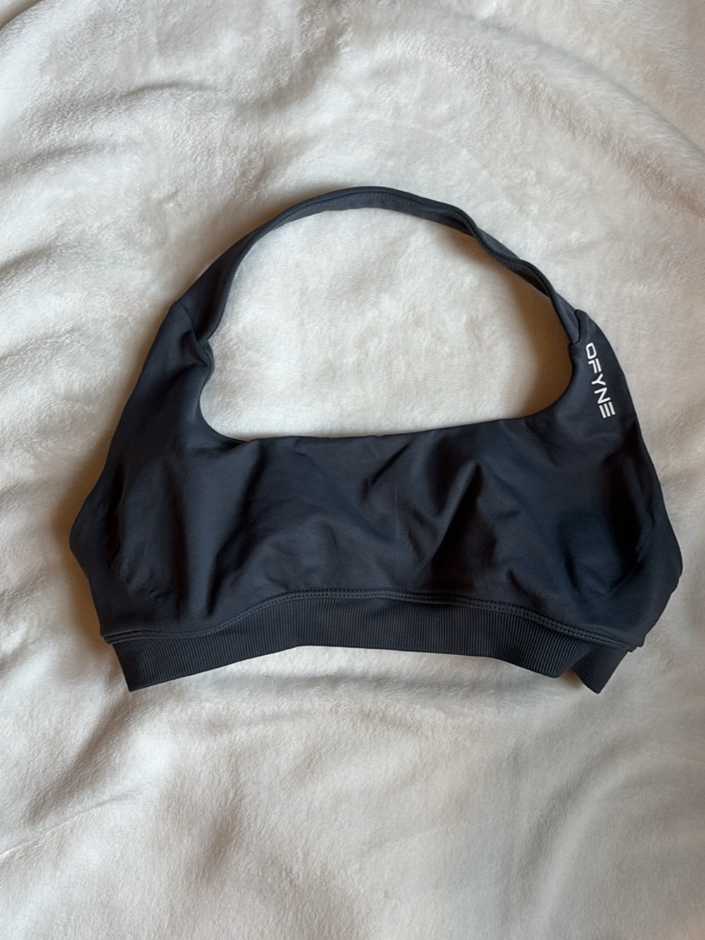 DFYNE Impact Halter Sports Bra Slate Grey Size S